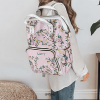 Diaper BagBlossom Garden Personalized Nylon Waterproof Diaper BagBritt Mills Design