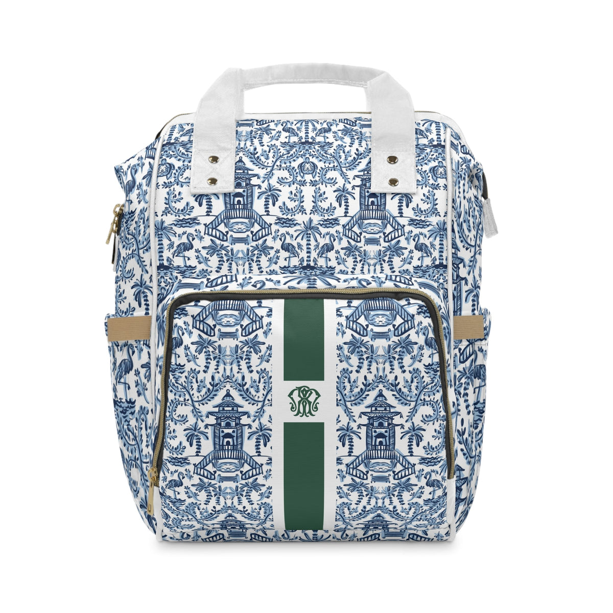 Diaper BagPalm Beach Personalized Nylon Waterproof Diaper BagBritt Mills Design