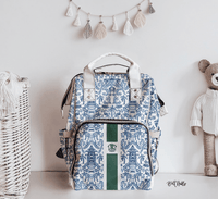 Diaper BagPalm Beach Personalized Nylon Waterproof Diaper BagBritt Mills Design