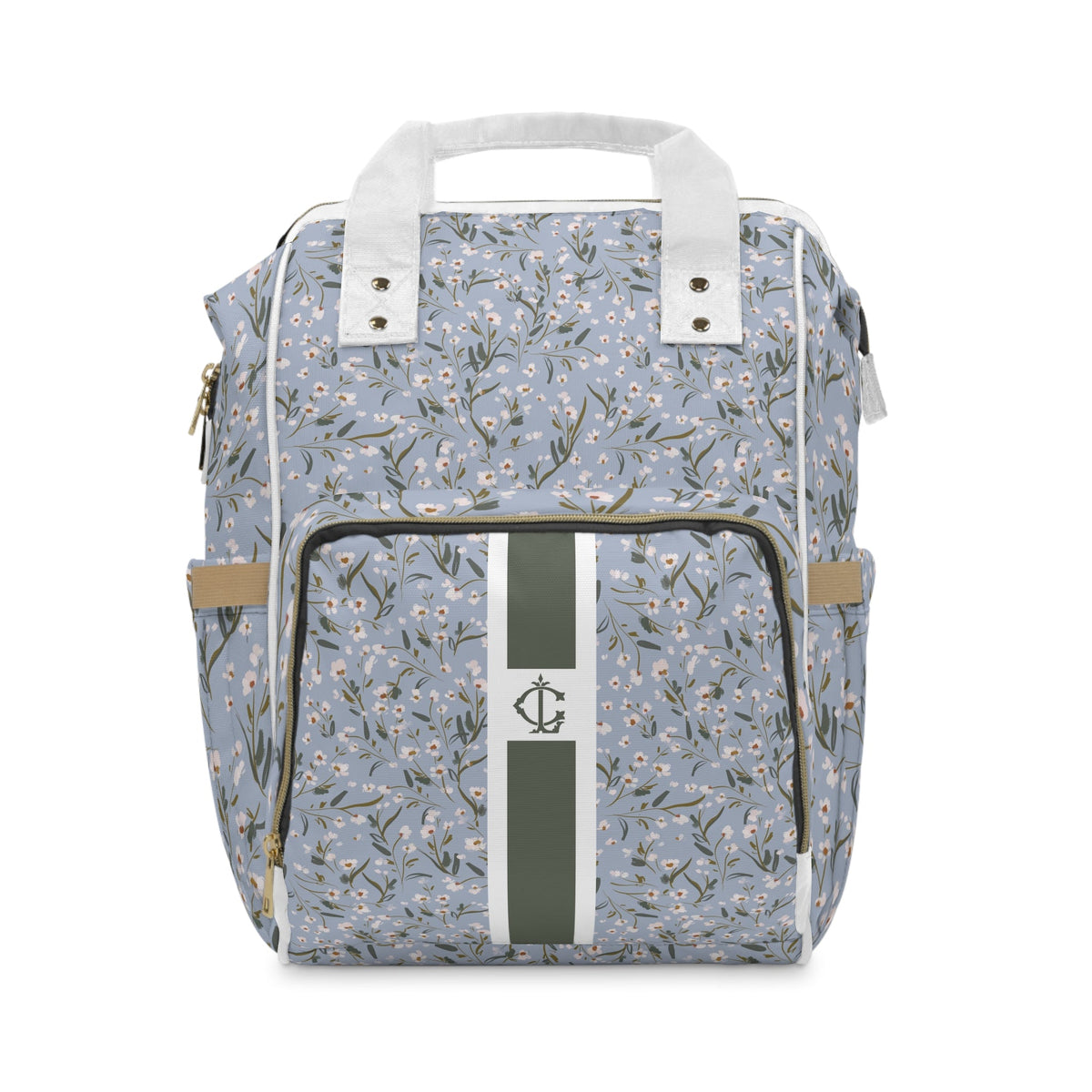 Diaper BagSouthern Bloom Personalized Nylon Waterproof Diaper BagBritt Mills Design