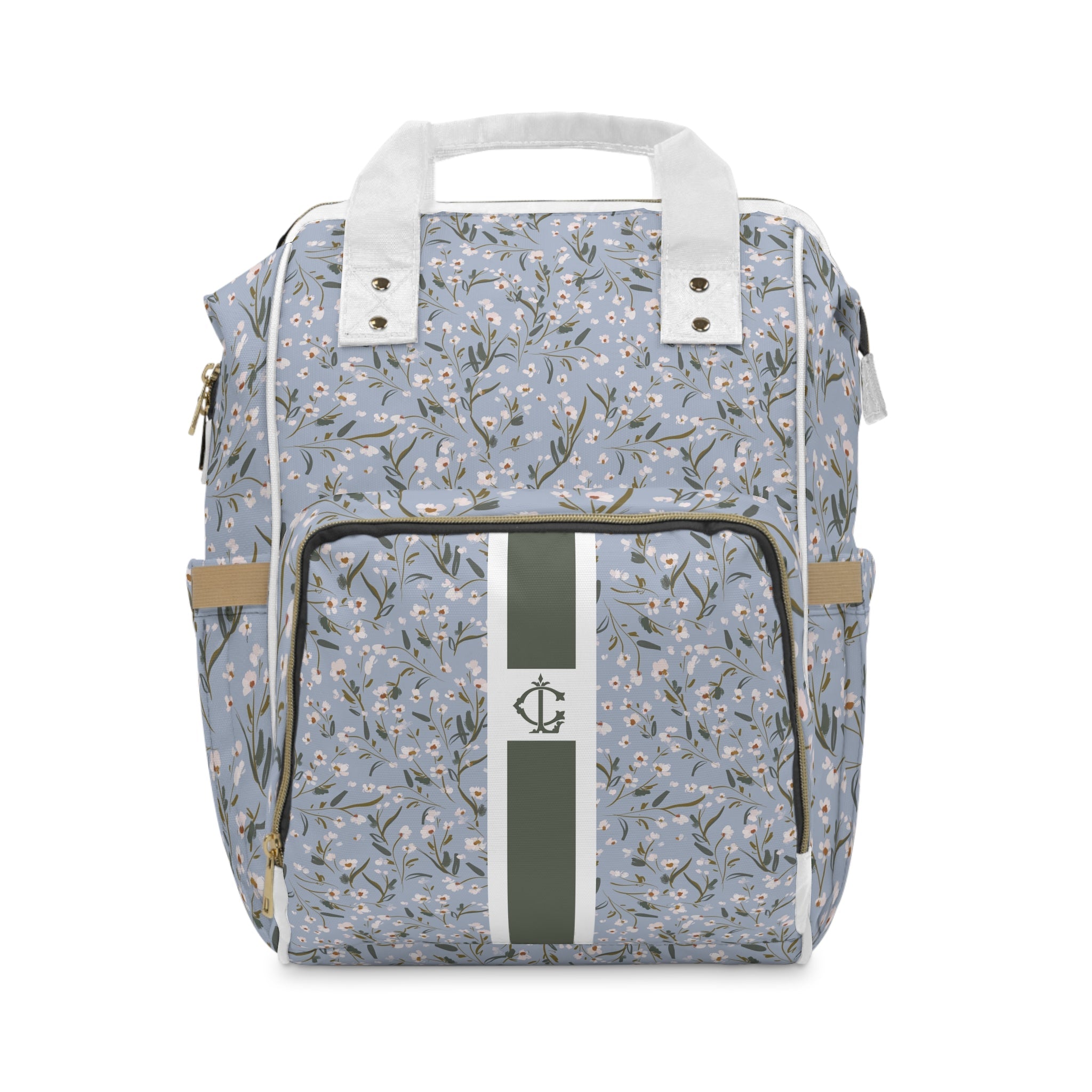 Diaper BagSouthern Bloom Personalized Nylon Waterproof Diaper BagBritt Mills Design