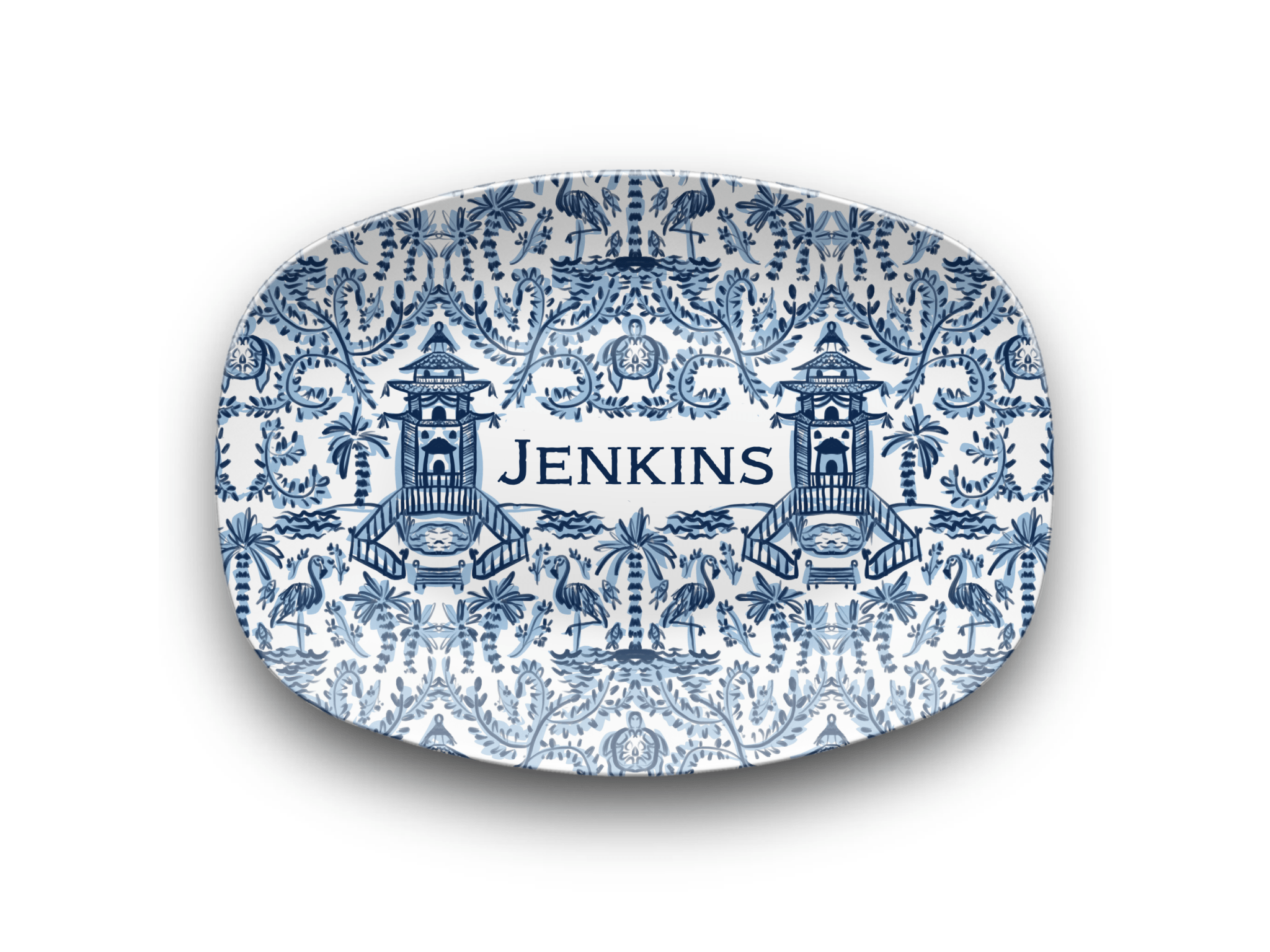 DinnerwarePalm Beach Personalized Platter (Unbreakable and BPA - free)Britt Mills Design
