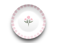 DinnerwarePreppy Petals Dinnerware Collection (Unbreakable and BPA - free)cBritt Mills Design