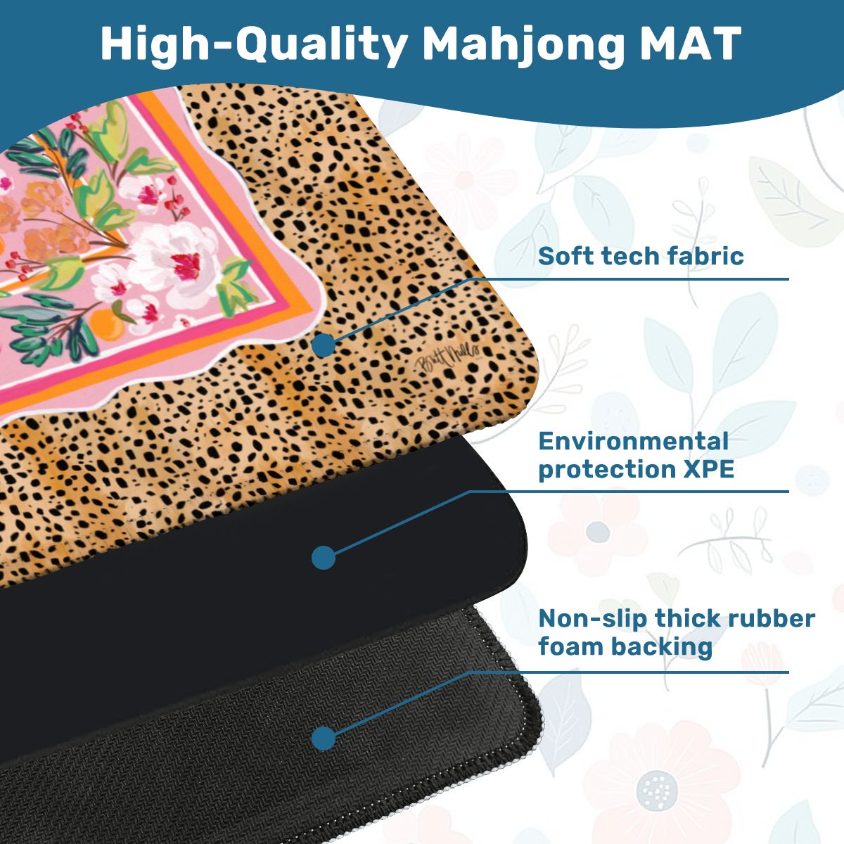 Heiress Mini Travel Mahjong Mat (Non-Neoprene)
