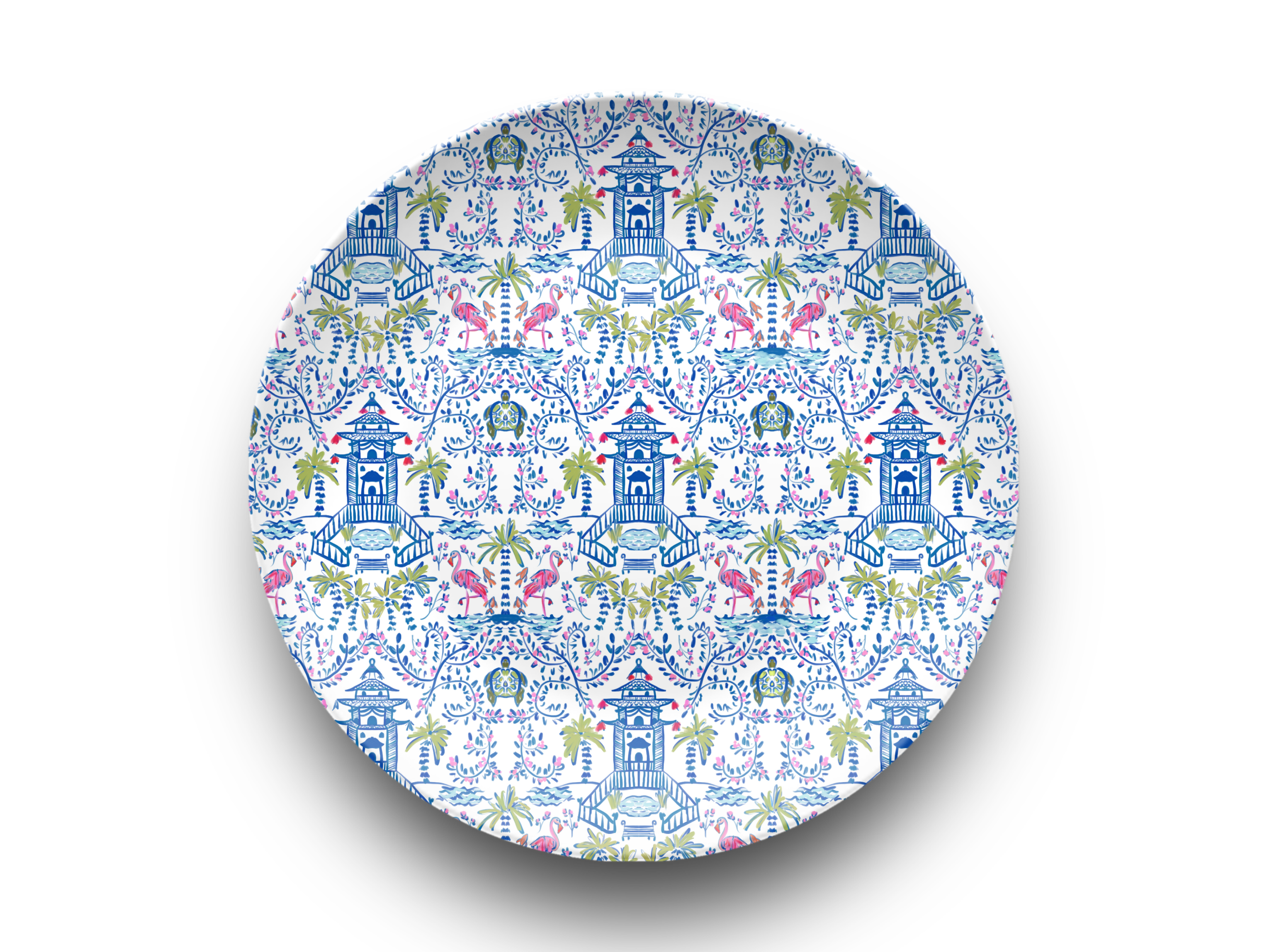 Colorful Chinoiserie Dinnerware Collection (Unbreakable and BPA-free)