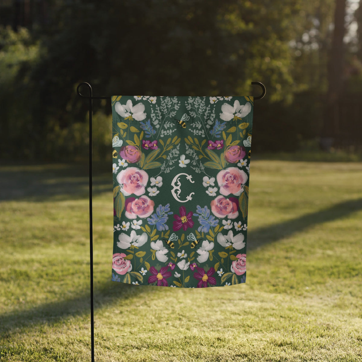 Garden FlagGardens Monogrammed Garden FlagBritt Mills Design