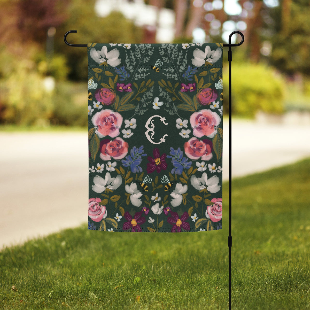 Garden FlagGardens Monogrammed Garden FlagBritt Mills Design