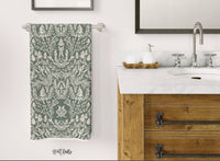 Hand TowelsChristmas Toile Monogrammed Hand TowelBritt Mills Design