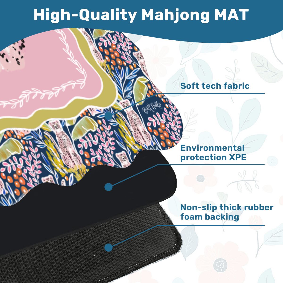 Regency Scalloped-Edge Mahjong Mat (Non-Neoprene)