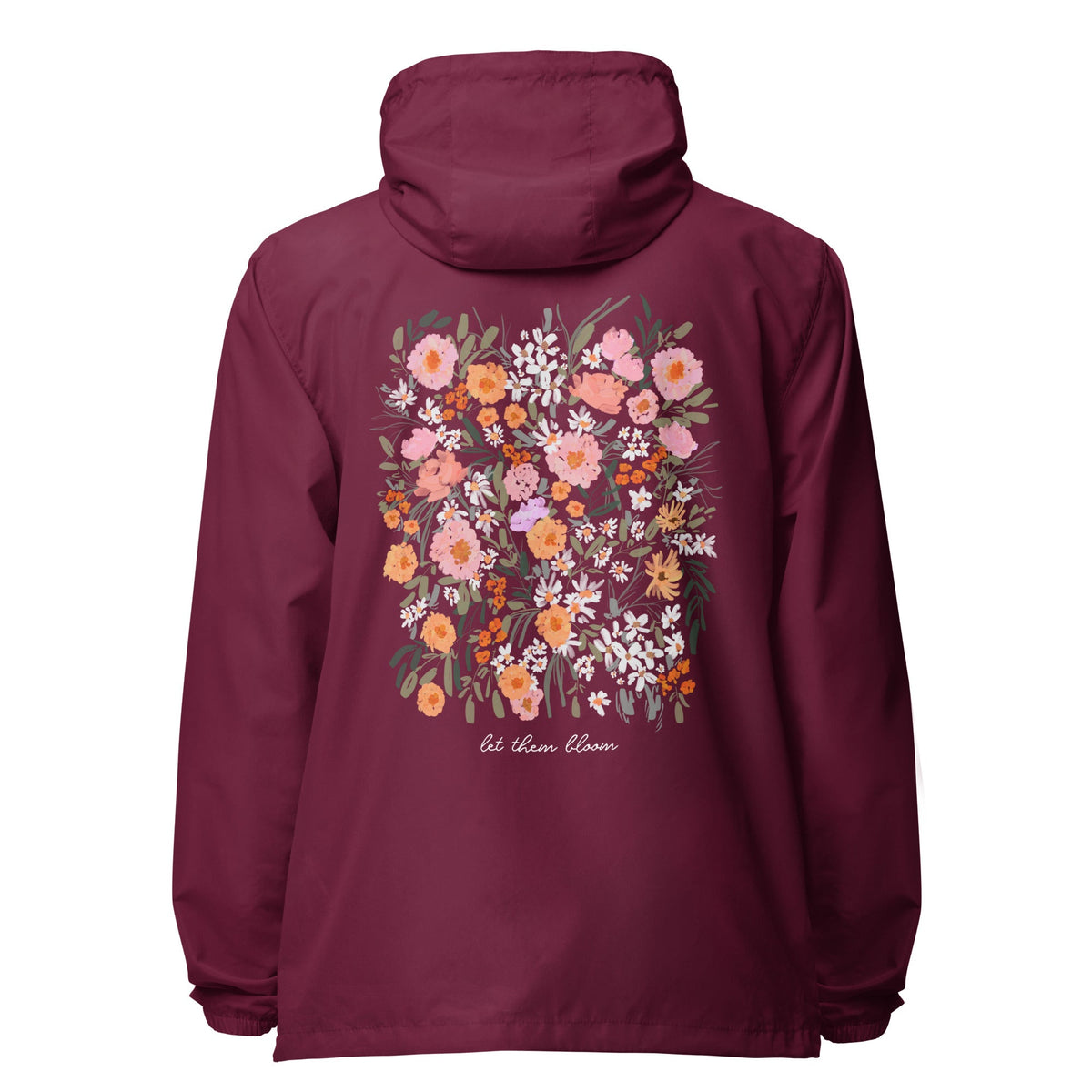 Let Them Bloom Teacher Windbreaker (Wildflowers)-Britt Mills Design