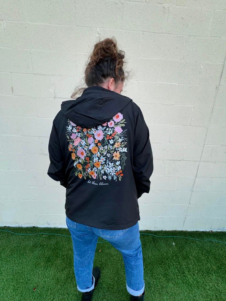 Let Them Bloom Teacher Windbreaker (Wildflowers)-Britt Mills Design