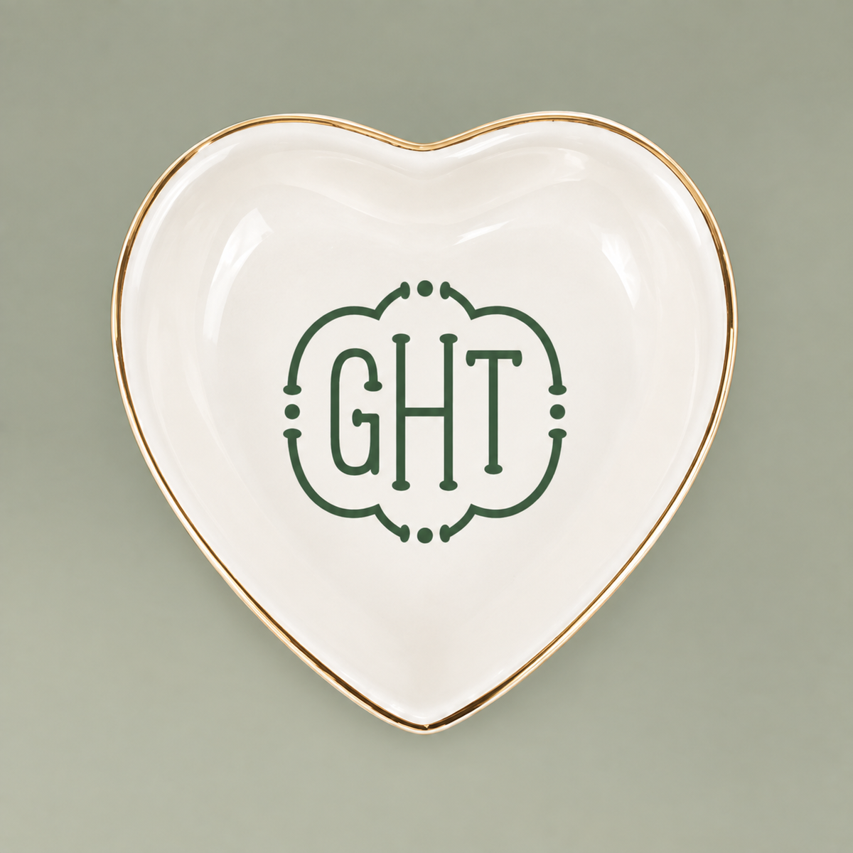 Monogrammed Ceramic Trays