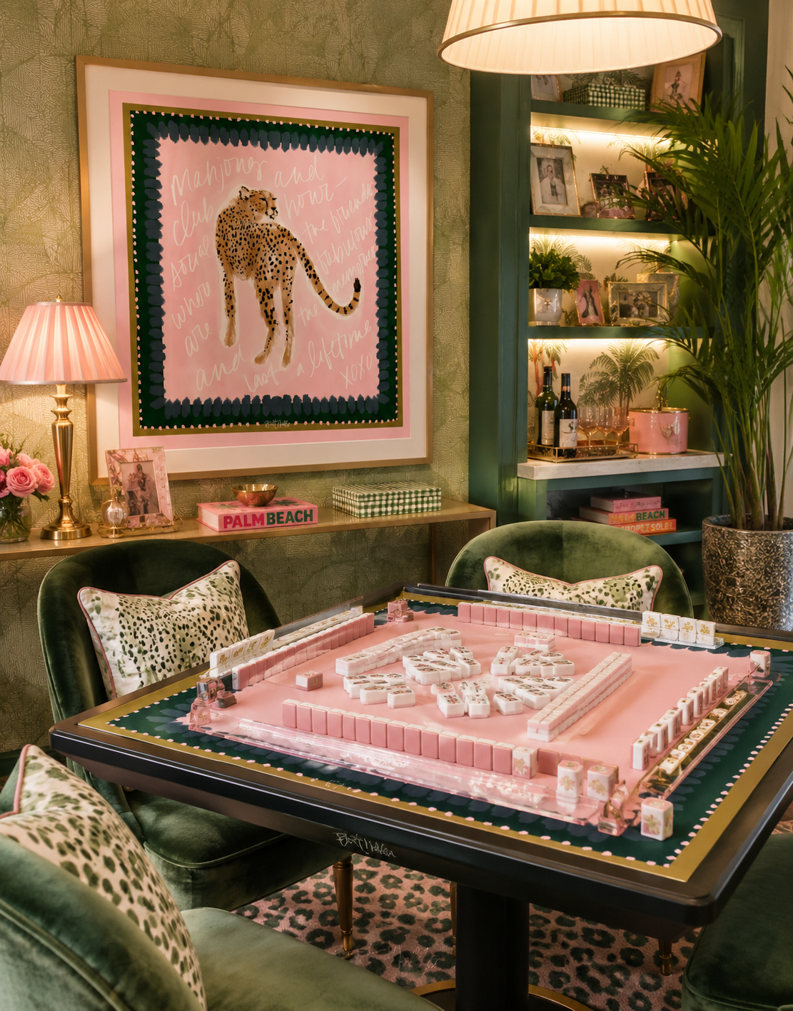 Mia Mahjong Mat Art Print