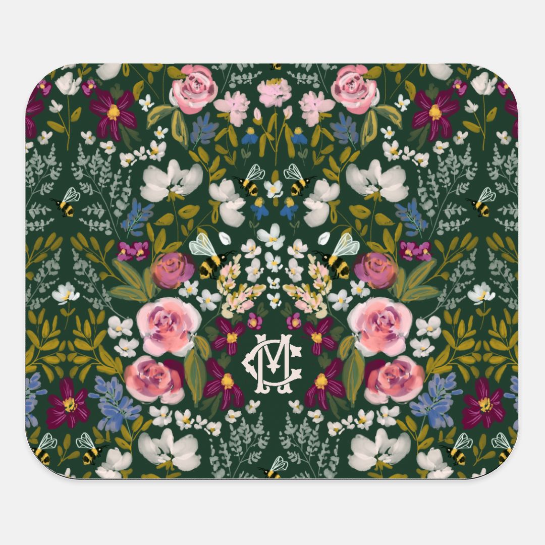 Mouse PadGardens Monogrammed Mouse PadBritt Mills Design