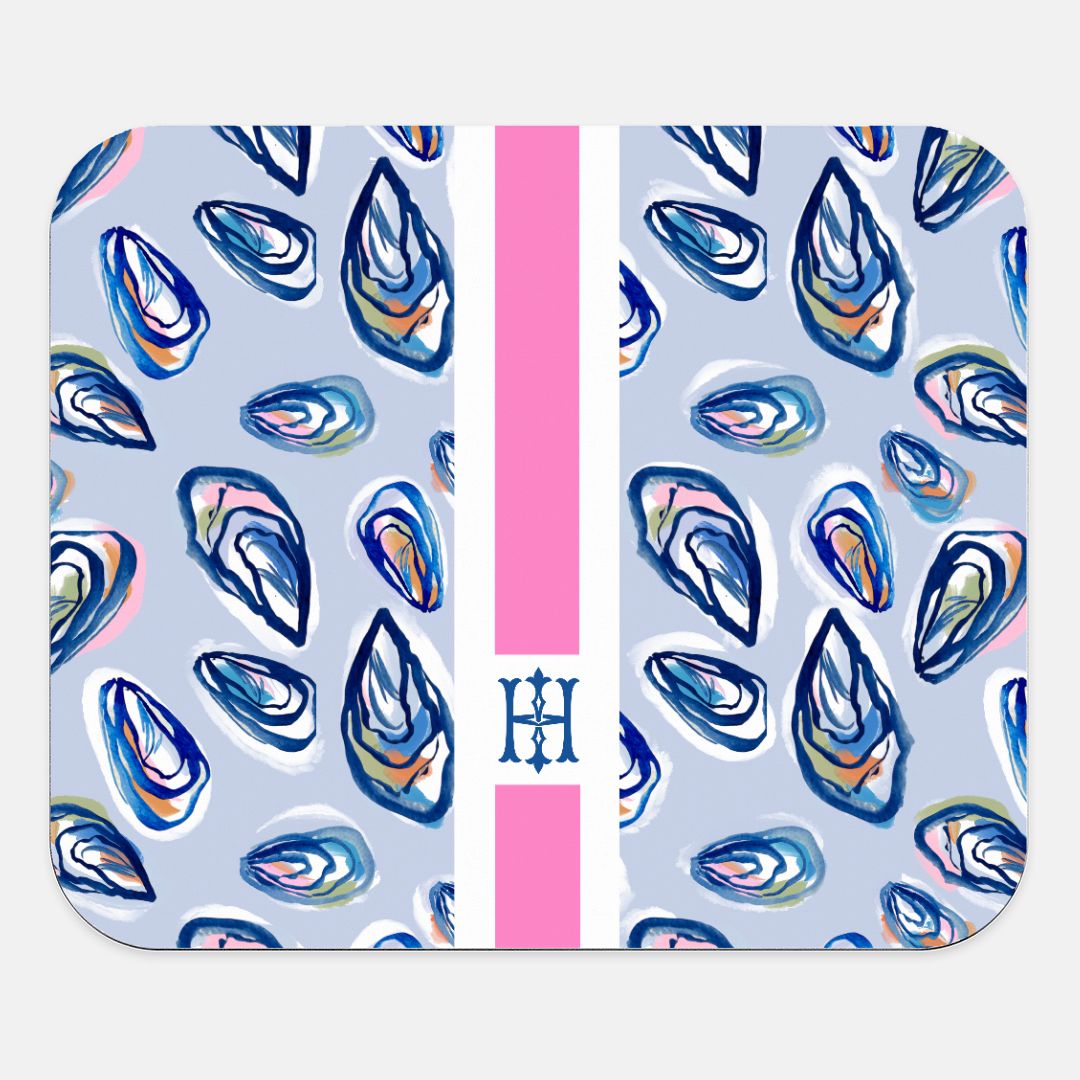 Mouse PadNantucket Girl Striped Monogrammed Mouse PadBritt Mills Design