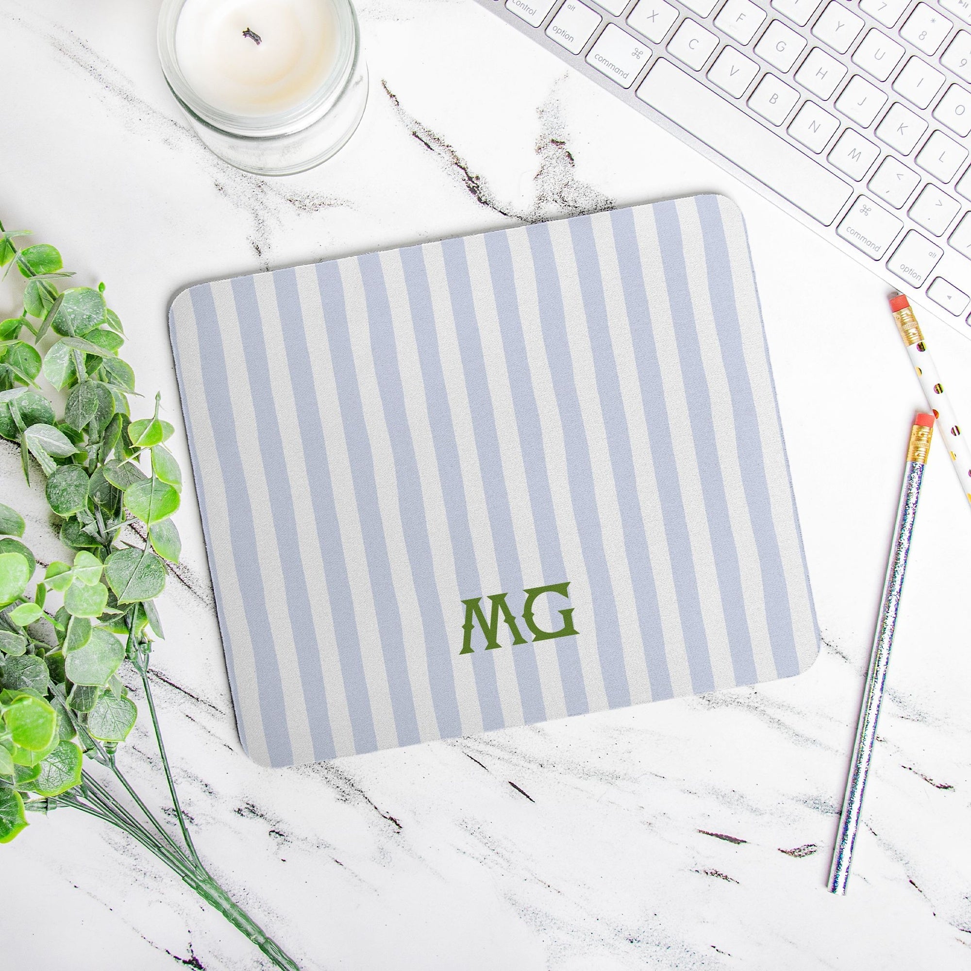 Mouse PadSeaside Stripes Monogrammed Mouse PadBritt Mills Design
