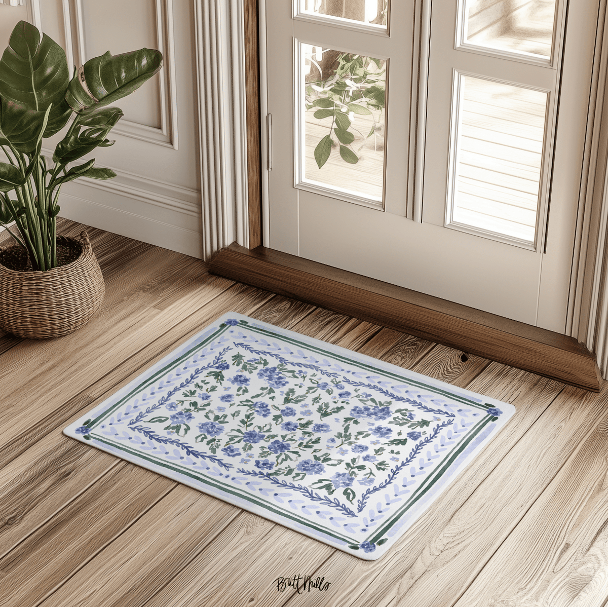 No - Slip RugLove Story No - Slip RugBritt Mills Design