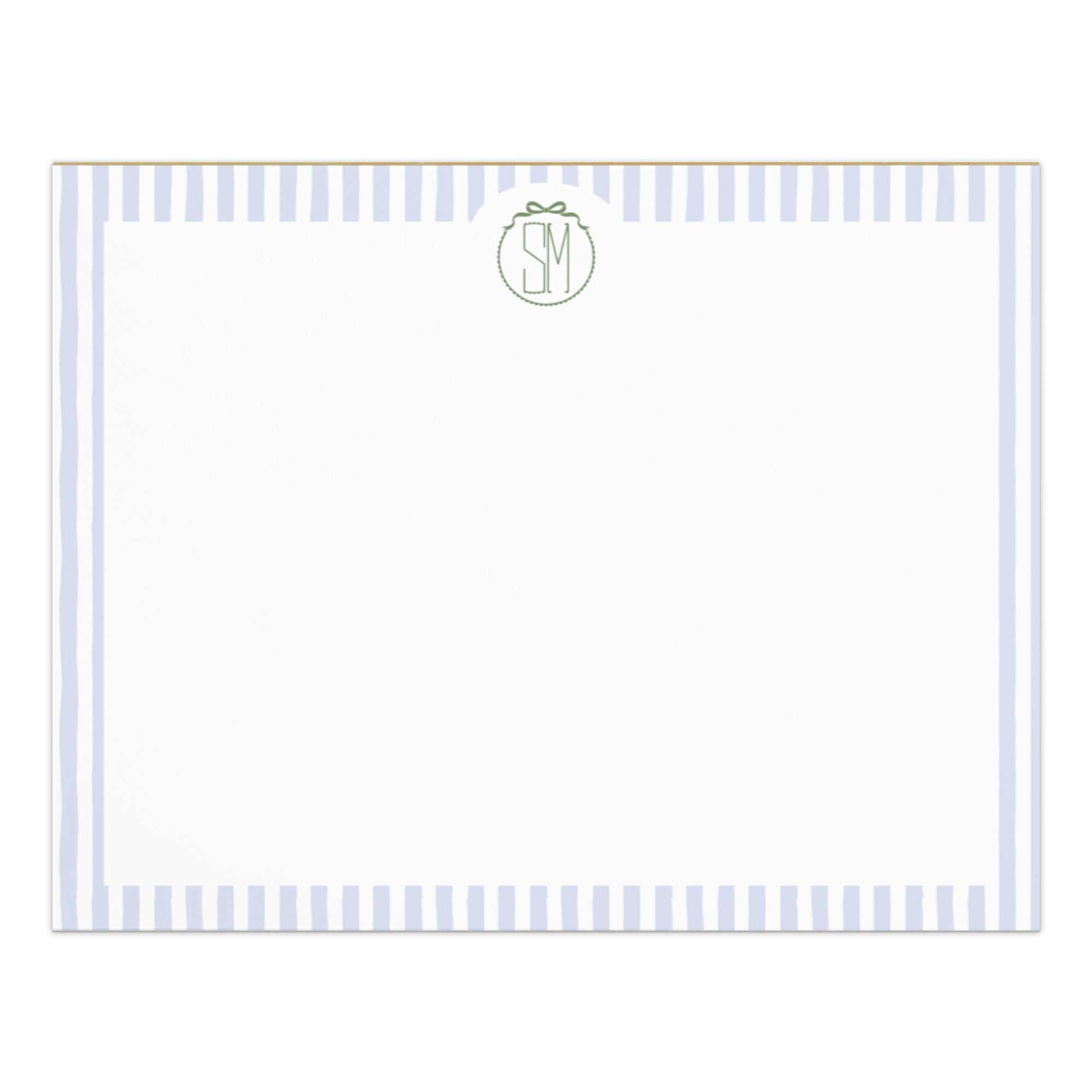 Seaside Stripes Monogrammed Notepad