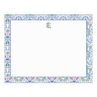 Colorful Chinoiserie Monogrammed Notepad
