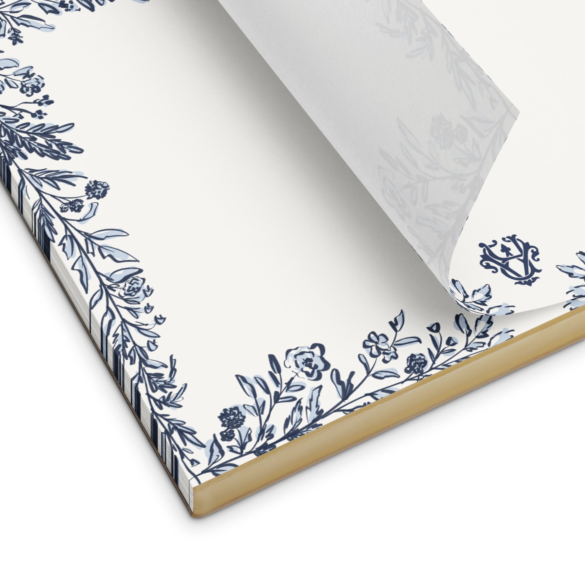 Bow & Bloom Monogrammed Notepad