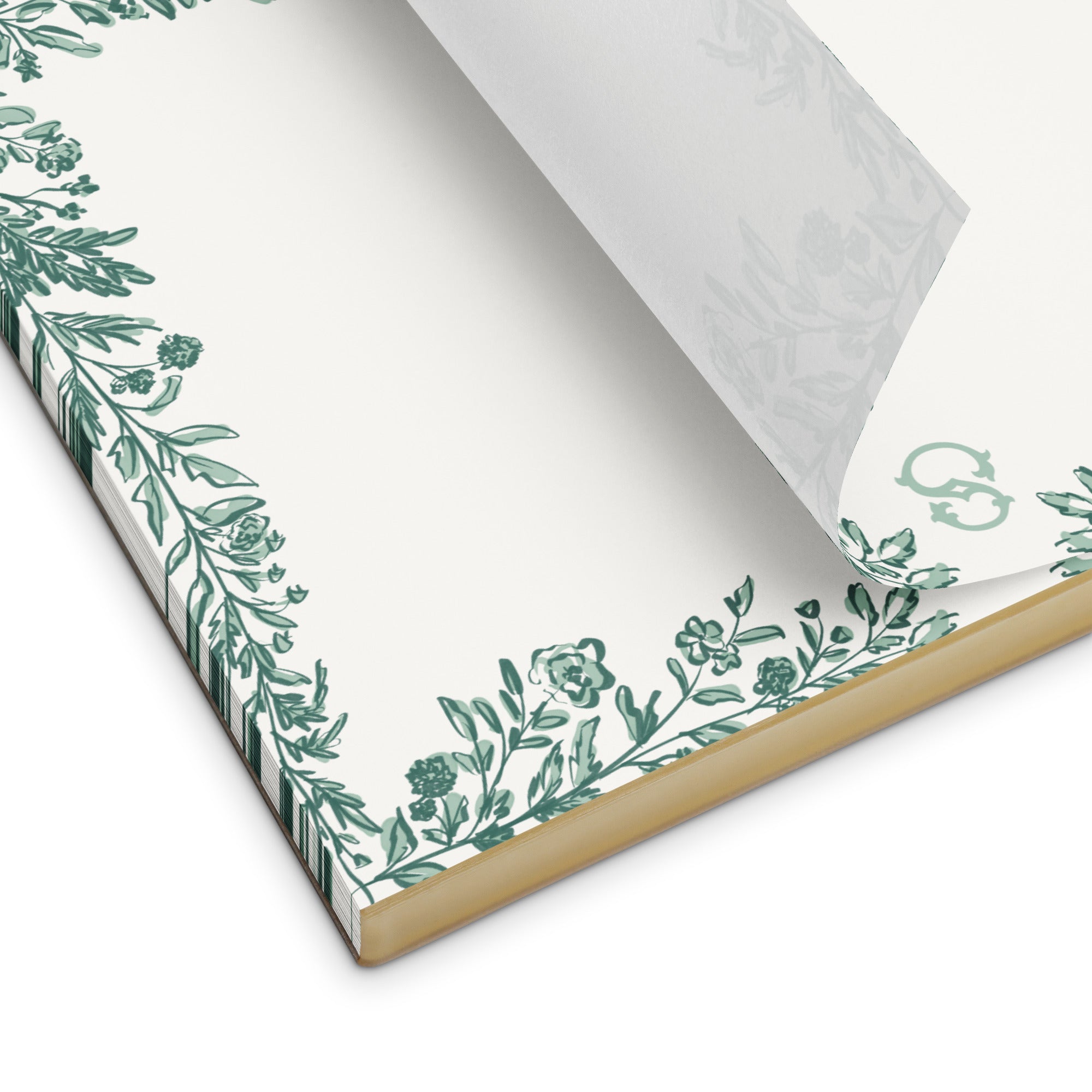 Bow & Bloom Monogrammed Notepad