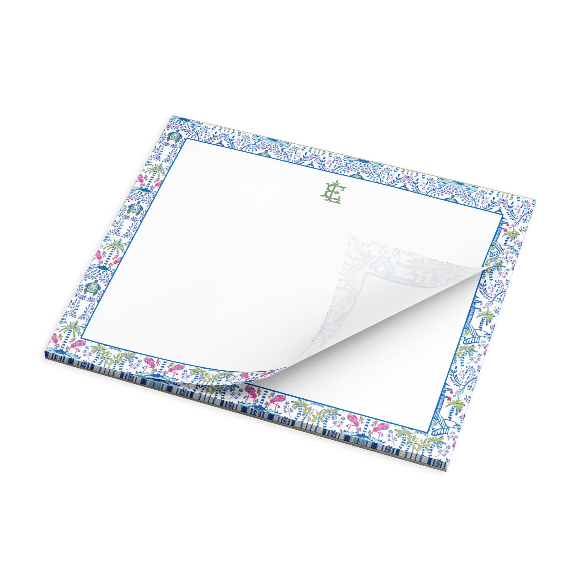 Colorful Chinoiserie Monogrammed Notepad
