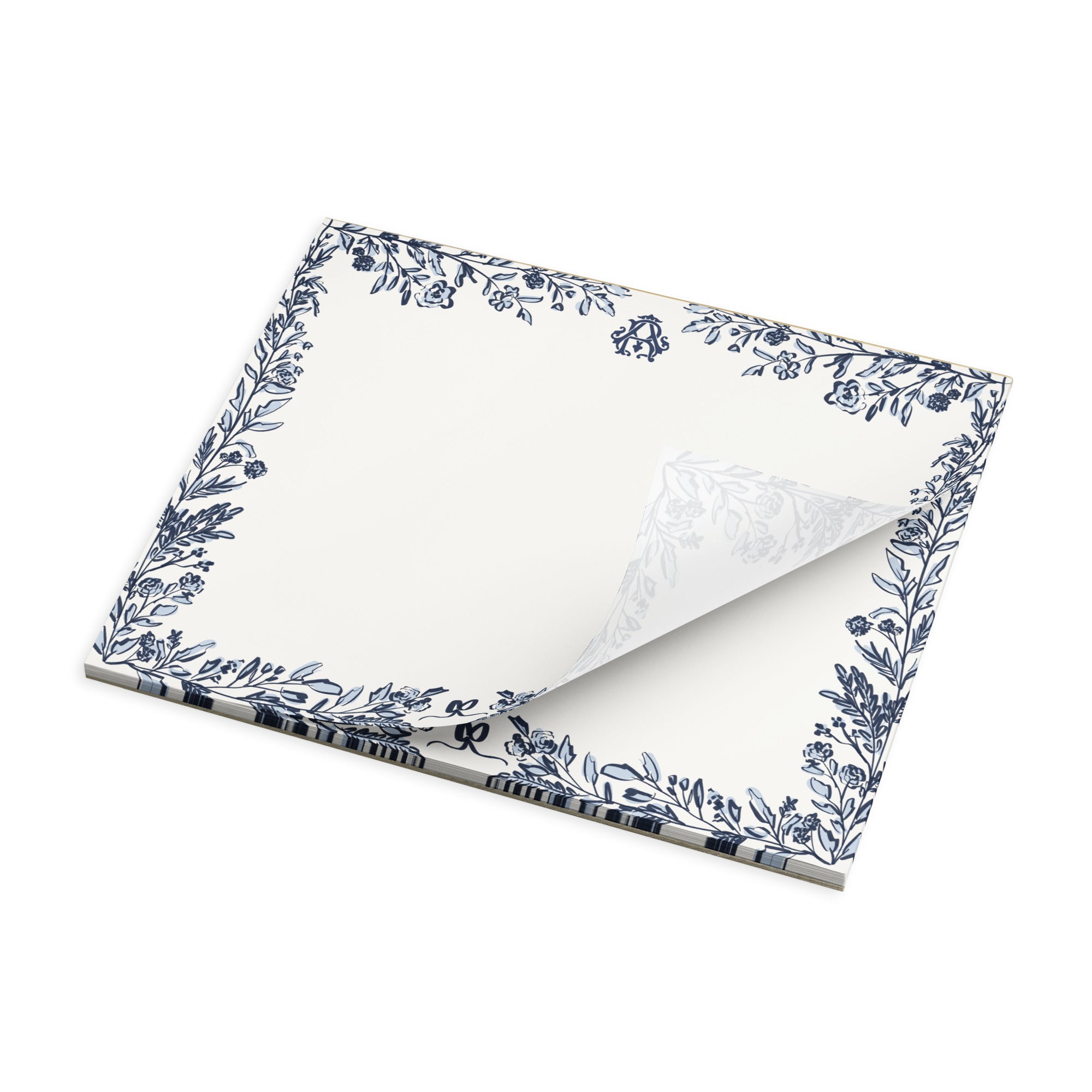 Bow & Bloom Monogrammed Notepad