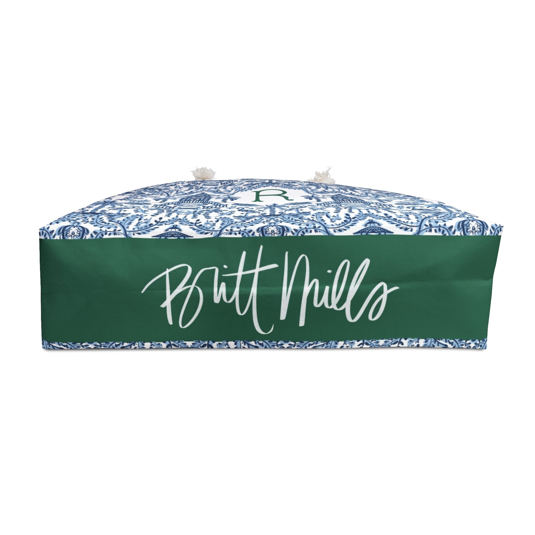 Palm Beach Monogrammed Carry-All Tote-Britt Mills Design