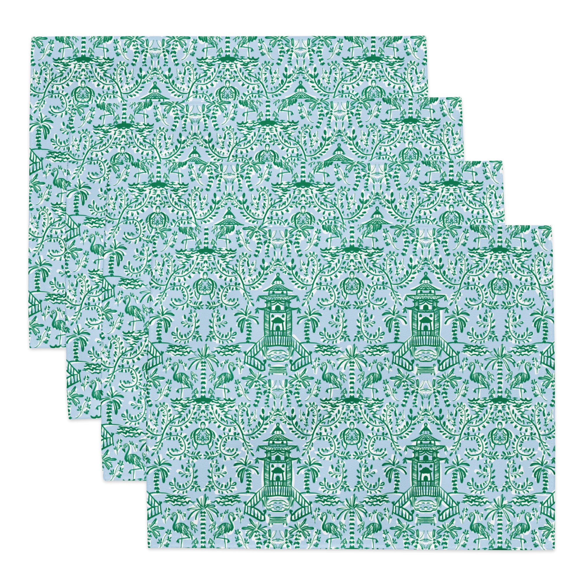 Chinoiserie Palms Placemats (Set of Four)