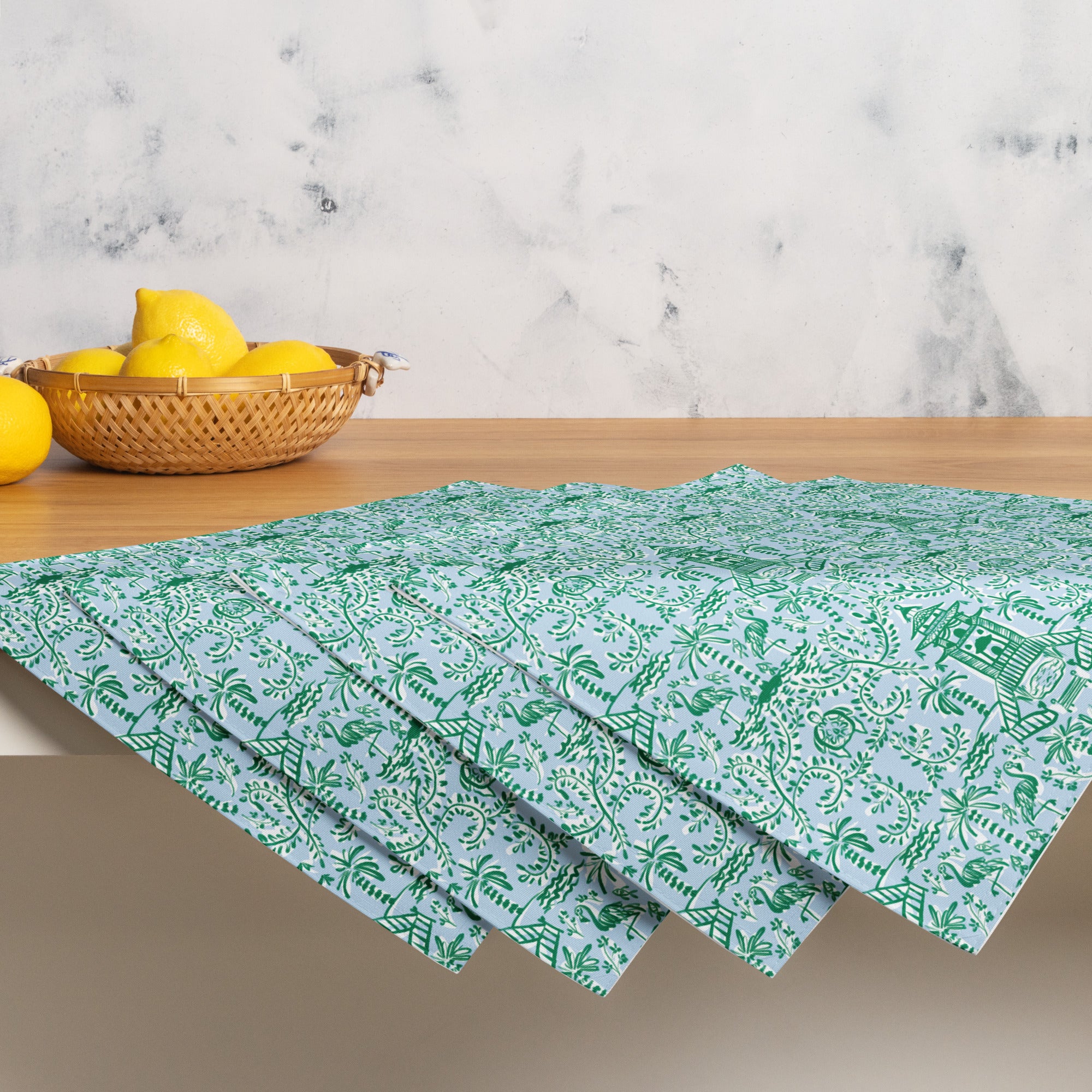 Chinoiserie Palms Placemats (Set of Four)