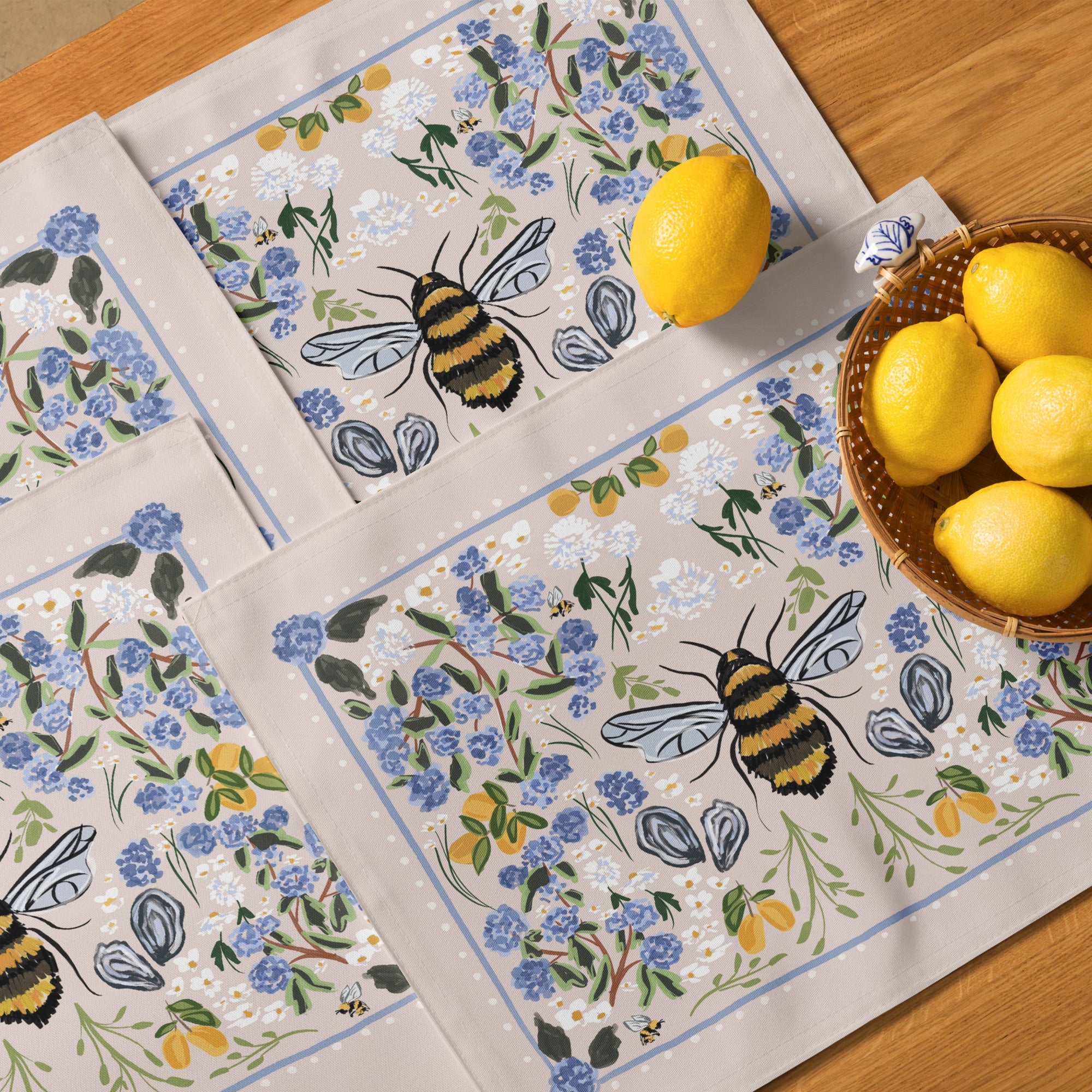 PlacematsLazy Lemons Placemats (Set of Four)Britt Mills Design