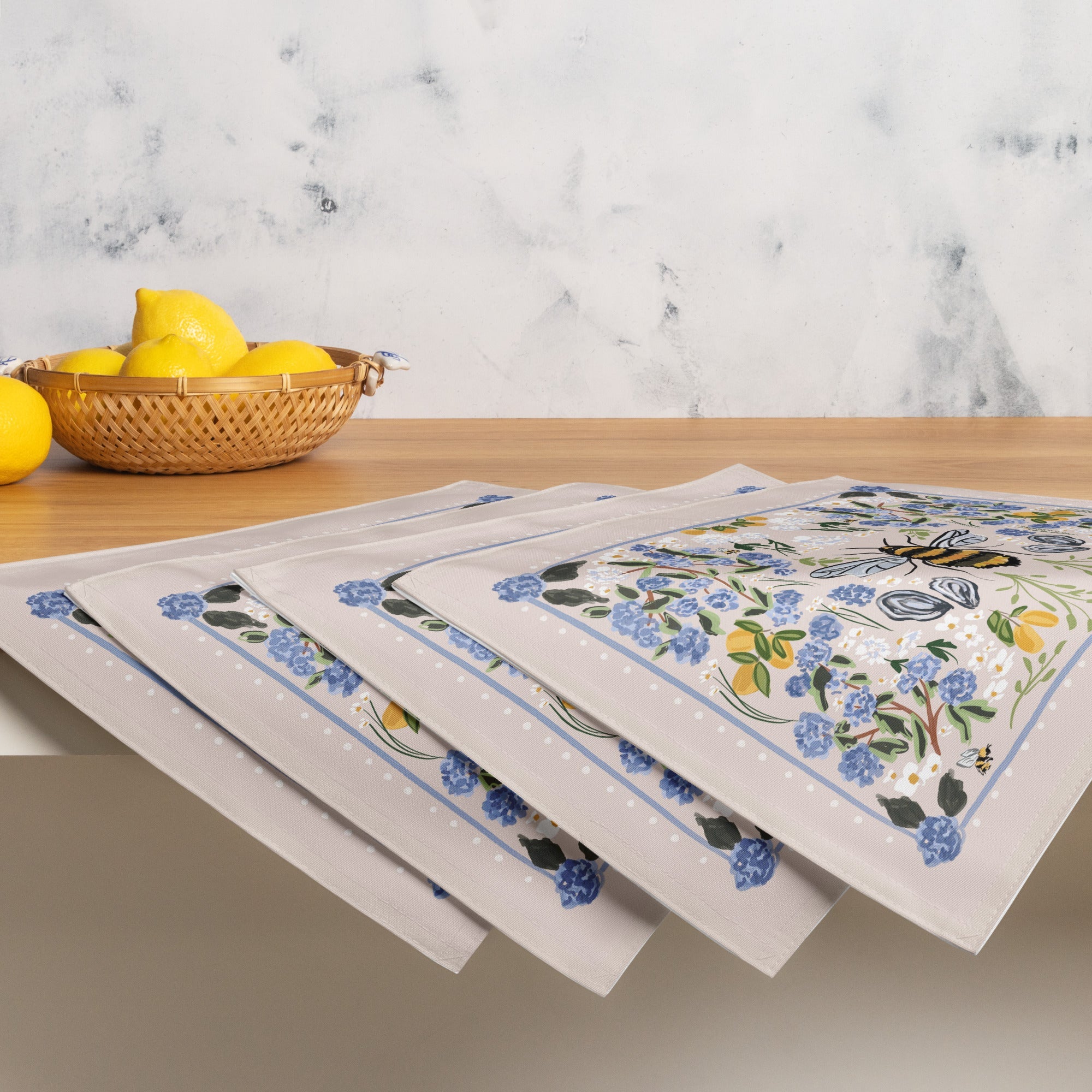 PlacematsLazy Lemons Placemats (Set of Four)Britt Mills Design