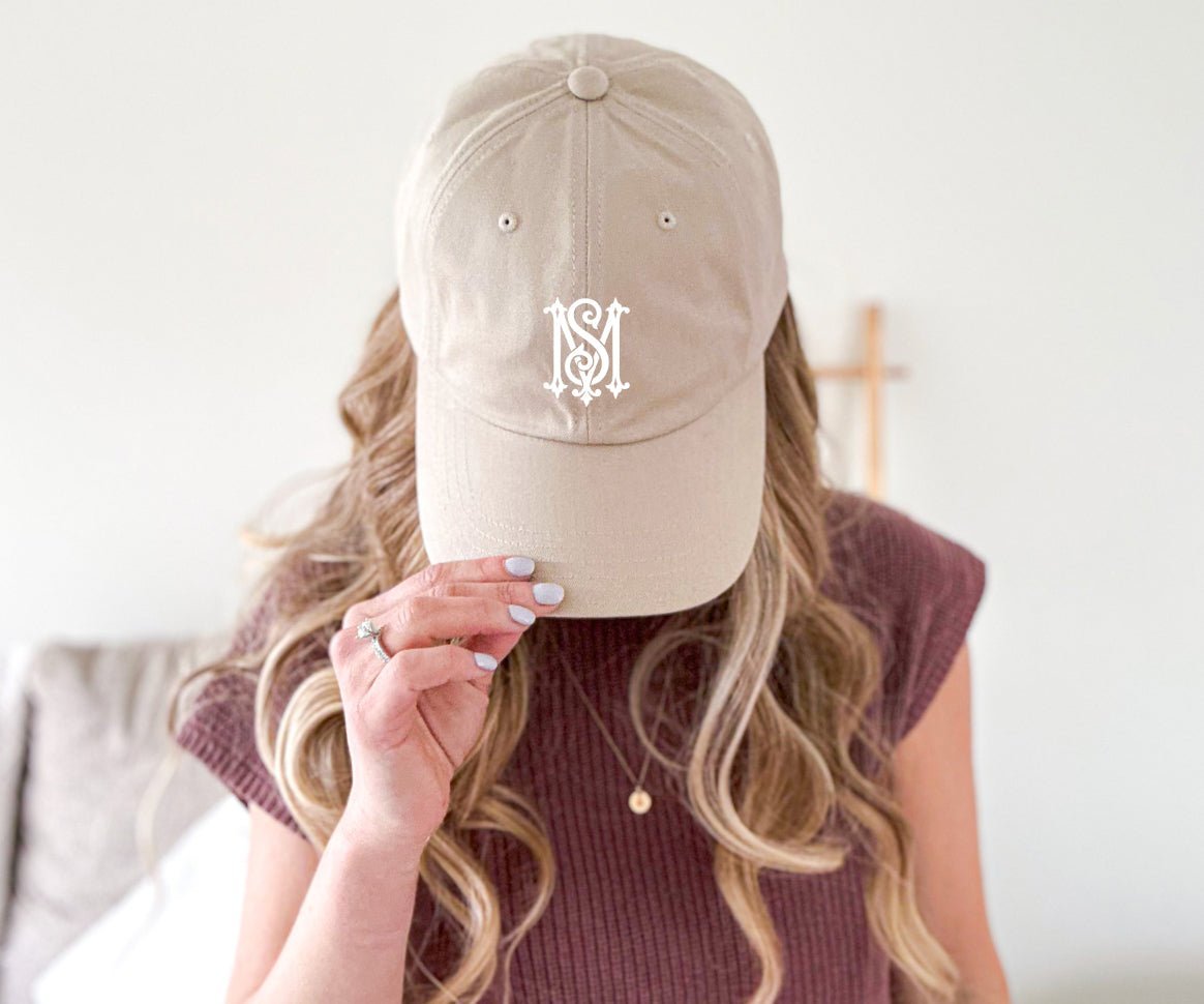 Baseball Cap - Preppy Monogrammed Baseball Cap