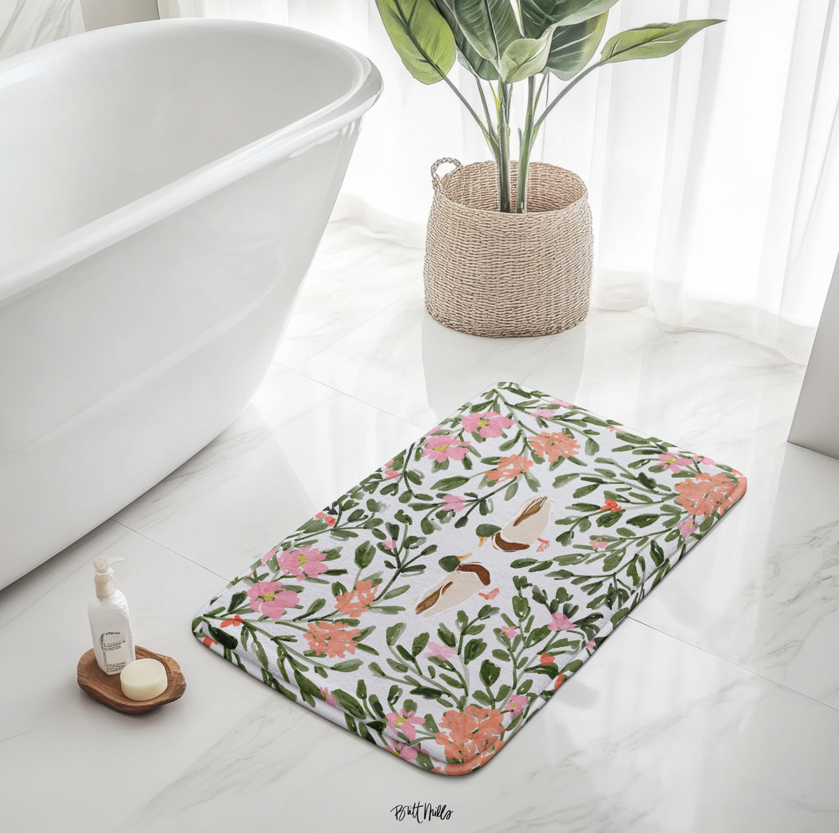 Walk in the Park Memory Foam Bath Mat