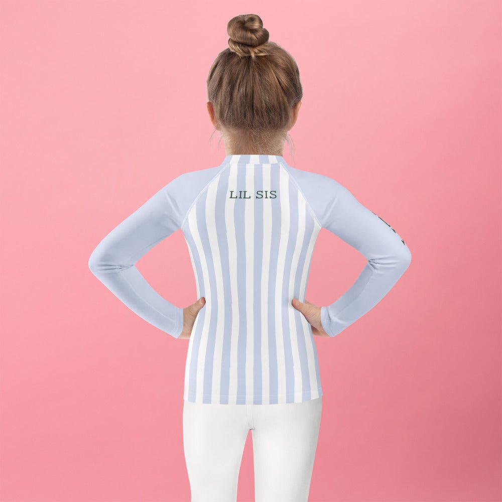 Rash GuardSeaside Stripes Personalized Kids Rash GuardBritt Mills Design