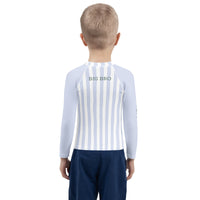 Rash GuardSeaside Stripes Personalized Kids Rash GuardBritt Mills Design