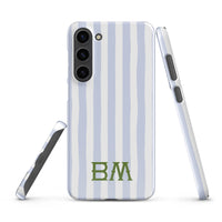 Samsung® CaseSeaside Stripes Monogrammed Snap case for Samsung®Britt Mills Design