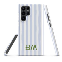 Samsung® CaseSeaside Stripes Monogrammed Snap case for Samsung®Britt Mills Design