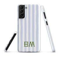 Samsung® CaseSeaside Stripes Monogrammed Snap case for Samsung®Britt Mills Design