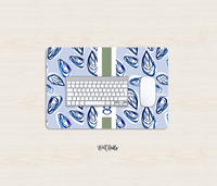 Small Desk MatNantucket Striped Monogrammed Desk Mat – Small (18″ x 12″)Britt Mills Design