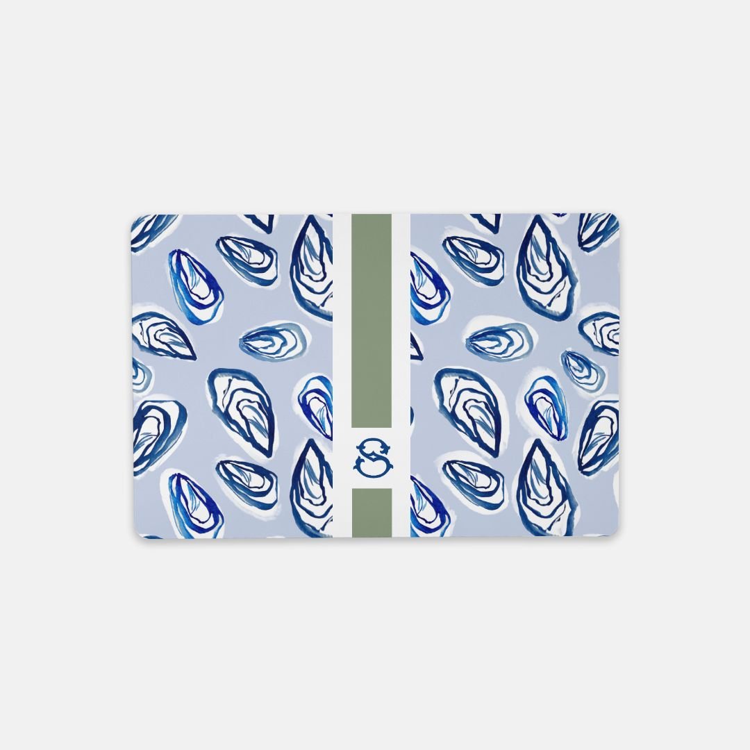 Small Desk MatNantucket Striped Monogrammed Desk Mat – Small (18″ x 12″)Britt Mills Design