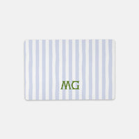 Small Desk MatSeaside Stripes Monogrammed Desk Mat – Small (18″ x 12″)Britt Mills Design
