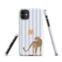 Preppy Cheetah Monogrammed Snap case for iPhone®
