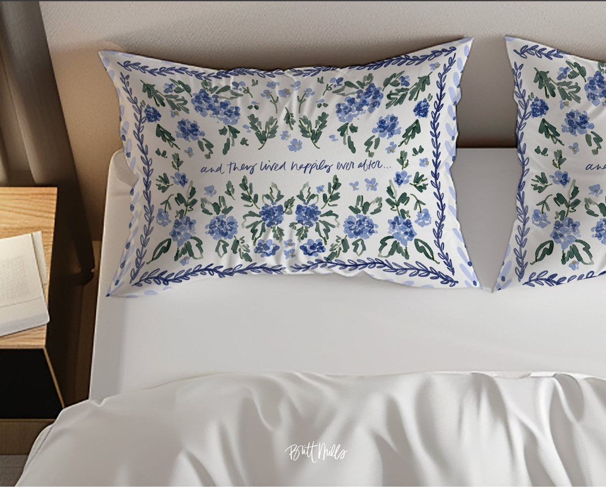 Standard PillowcaseHappily Ever After Standard PillowcaseBritt Mills Design