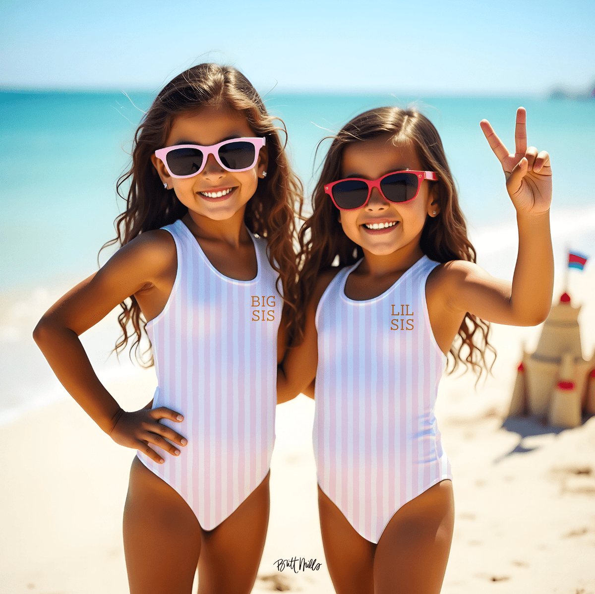 SwimsuitPrimrose Girls Swimsuit (Personalized)Britt Mills Design