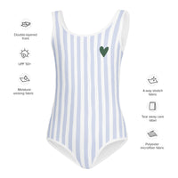 SwimsuitSeaside Stripes Girls Swimsuit (Personalized)Britt Mills Design