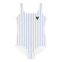 SwimsuitSeaside Stripes Girls Swimsuit (Personalized)Britt Mills Design