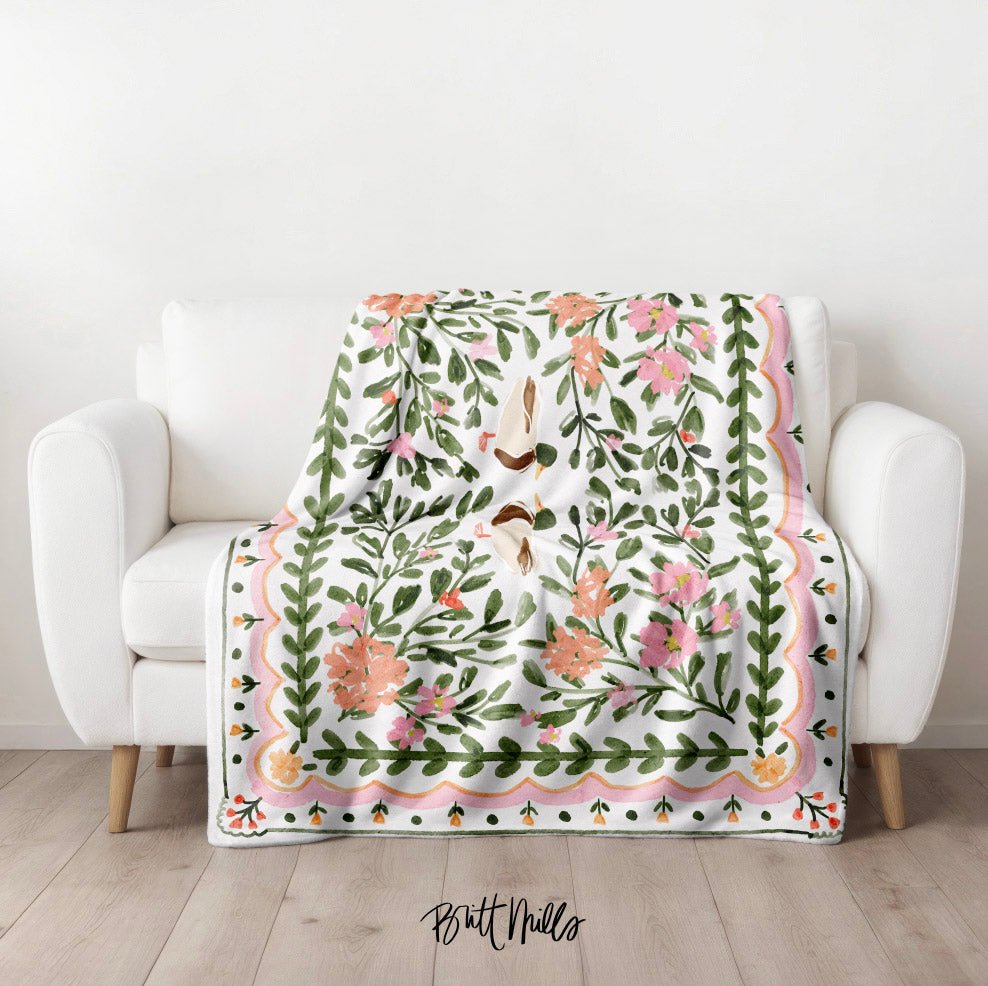 Throw BlanketWalk in the Park Throw BlanketBritt Mills Design