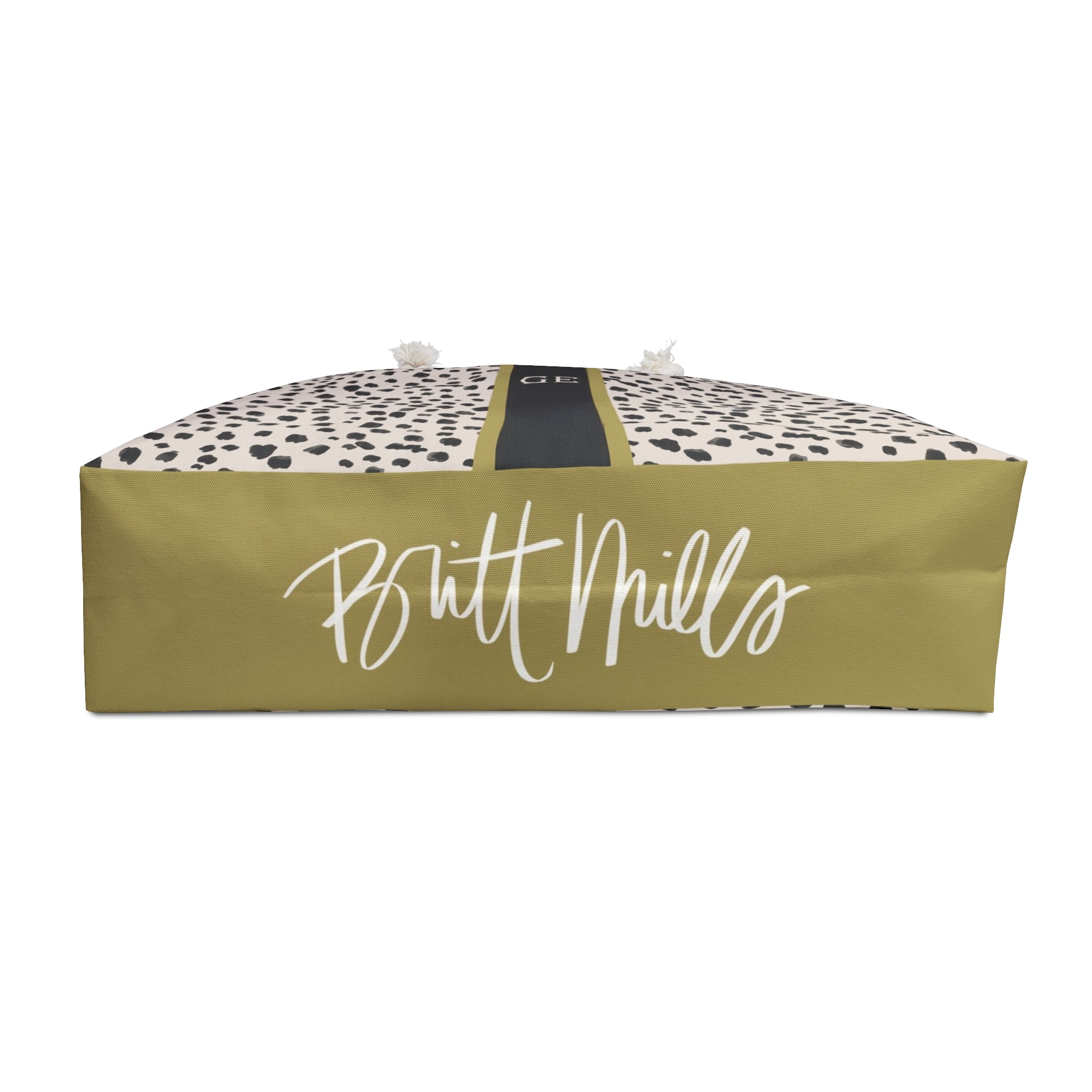 Bella II Striped Monogrammed Mahjong Bag