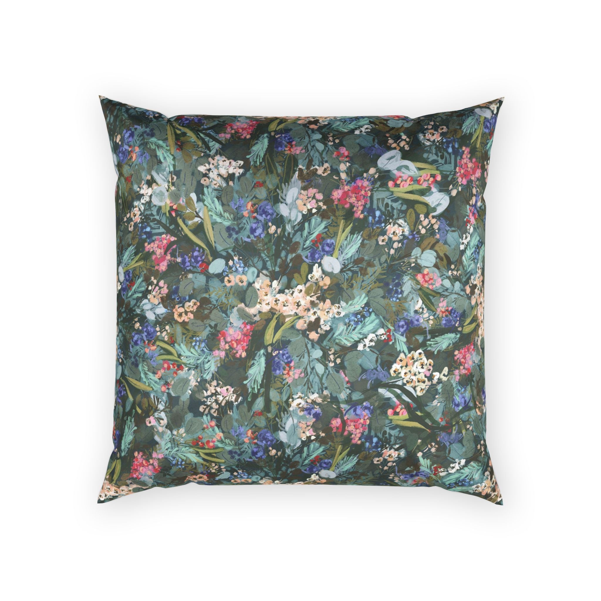 Winter Berry Velvet Pillow